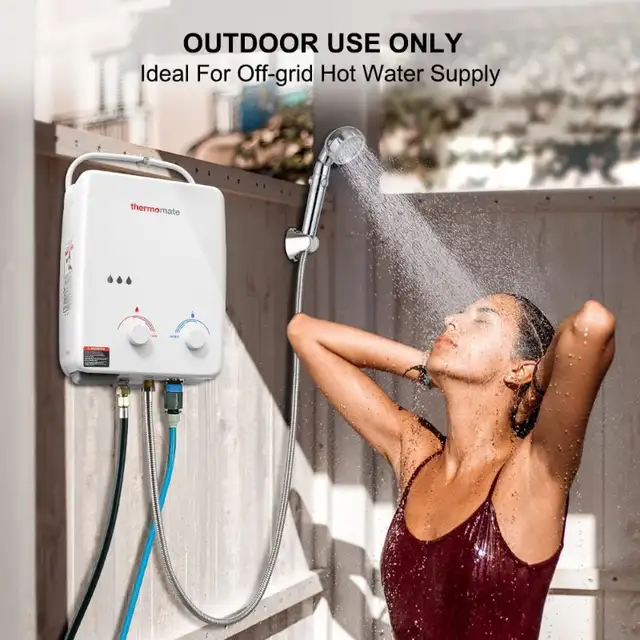 Tankless Water Heater, thermomate 5L Portable Propane Gas Hot Wa in Heaters, Humidifiers & Dehumidifiers in Calgary - Image 4