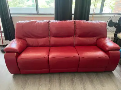 Red Leather Sofa Set, View more