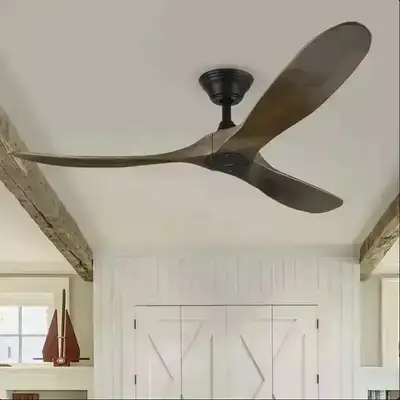 Solid Wood Ceiling Fan With Remote Control =, View more