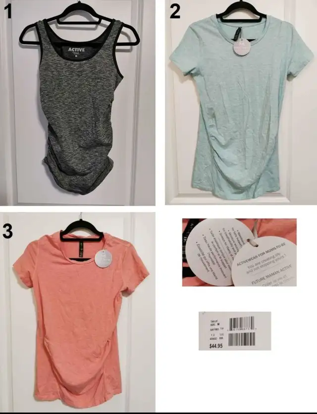 (NEW) Active Workout Maternity Shirts (Medium)64871932881923120