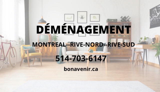 Déménagement  à partir de 85$/h 514-703-6147 dans Déménagement et entreposage  à Longueuil/Rive Sud - Image 3