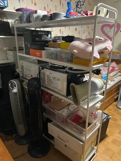 FS: a  couple of shelves, white patio lazyboy, RCA microwave, View more