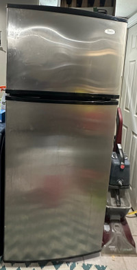 28” WHIRLPOOL stainless steel refrigerator 