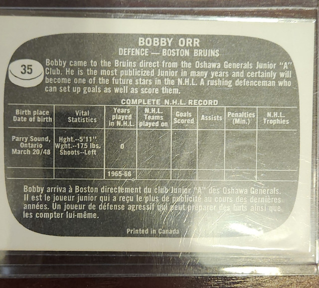 Bobby Orr rookie reprint in Hockey in Hamilton - Image 3