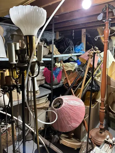 Large Lot of Lamps, shades,parts and pieces, View more