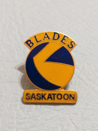 WHL Saskatoon Blades unique design lapel pin