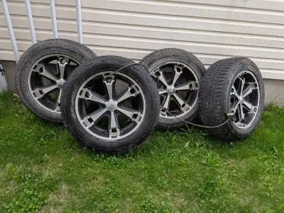 Tires with rims for sale. All season, used lightly for 1 year. Was used on a Ford F-150. Bolt patter...