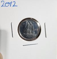 2012 UNC Dime MS from a mint roll