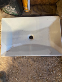 Free semi mount bathroom sink