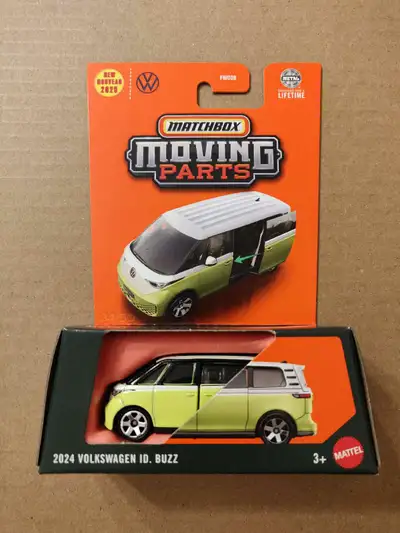 New Matchbox Moving Parts 2024 Volkswagen ID Buzz 1/64 diecast car van with sliding door feature $8
