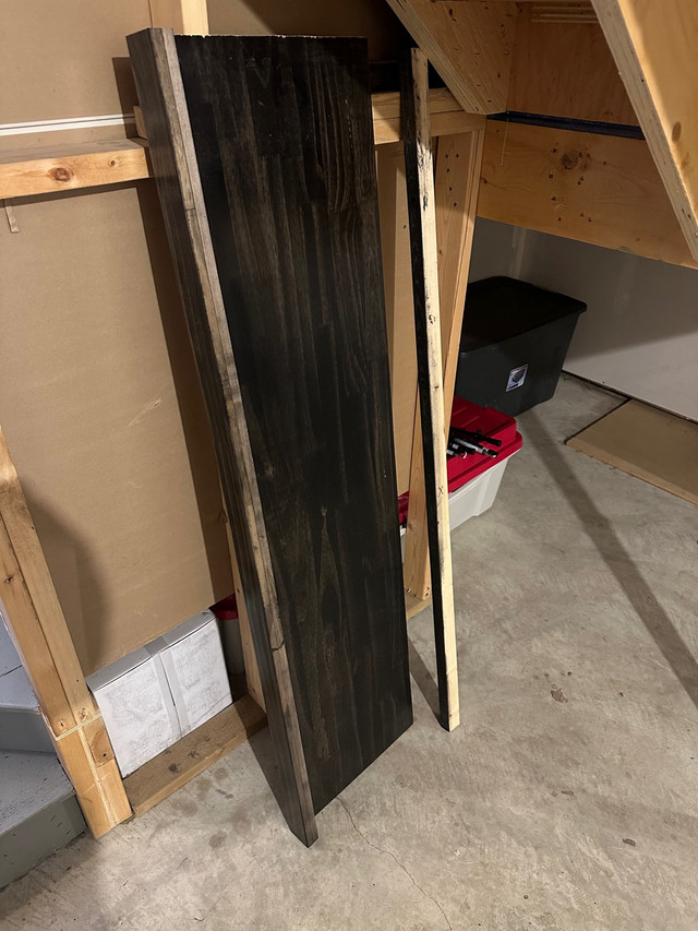 Spare shelf. Stained black in Bookcases & Shelving Units in St. Albert