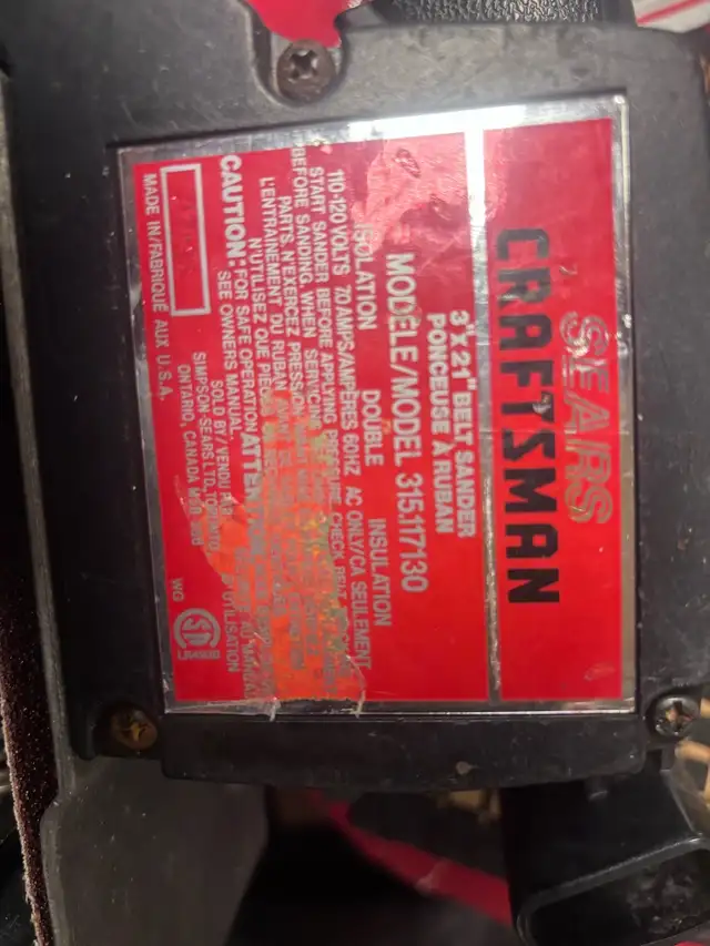 craftsman belt sander in Hand Tools in Grande Prairie - Image 6