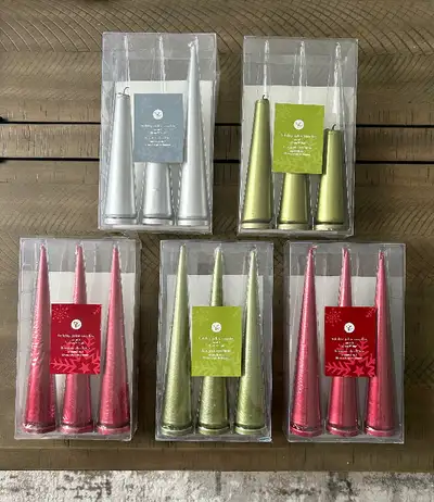 9” Tapered Pillar Candles, New+ Used, Unscented (Brampton), View more