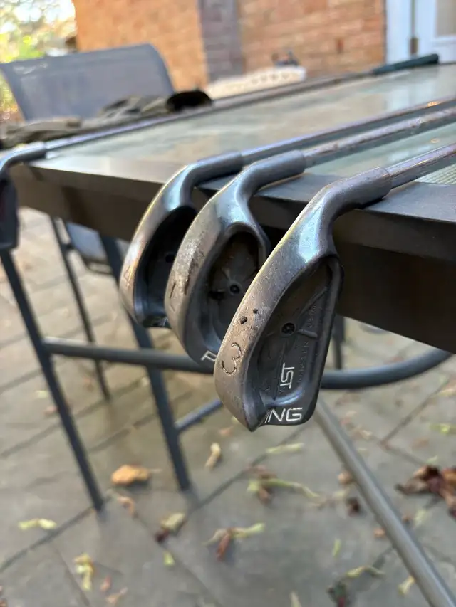 THREE PING KARSTEN GOLF CLUBS RH 3-4-LW in Golf in City of Toronto - Image 3