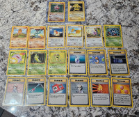 Pokemon cards base set holo and singles NM shape