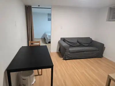 One big bedroom and space for living room private kitchen and washroom, nice and clean, attractive l...