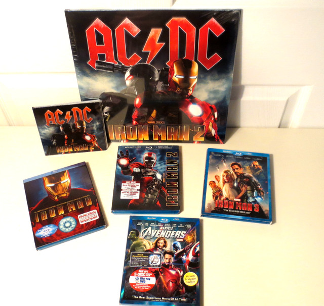 AC/DC Limited Edition Iron Man 2 LP + CD + Blu-Ray Movies Series in Other in City of Halifax