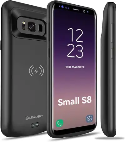 NEWDERY Samsung Galaxy S8 Battery Case Qi Wireless Charging Case, View more