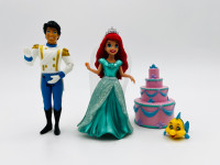 Disney Ariel Clip Doll w Prince Eric  