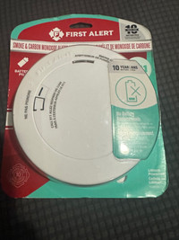 New: First Alert Smoke &Carbon alarm with 10 year Battery.