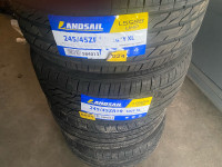 Set of New Landsail & Used Rotalla 245/45R19 Tires