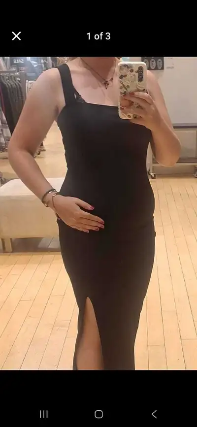 Long black dress, View more