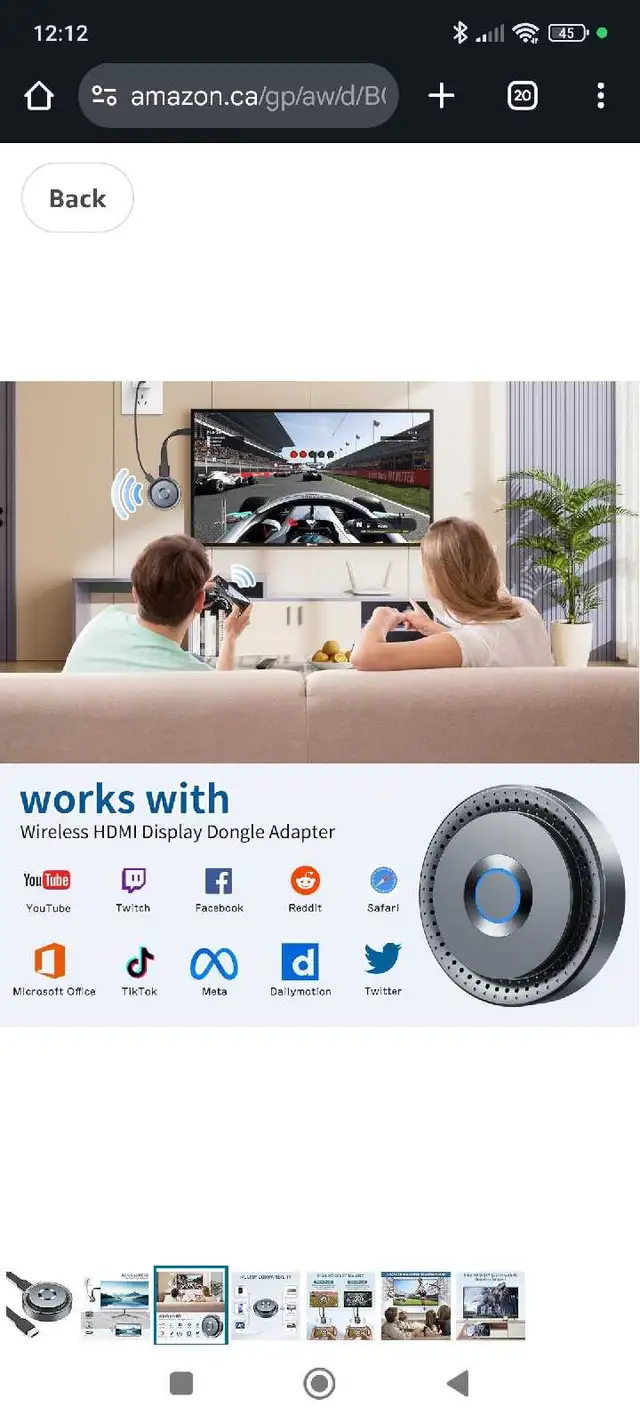 Wireless HDMI Display Dongle Adapter, Wireless Transmitter Plug 65561394936449122