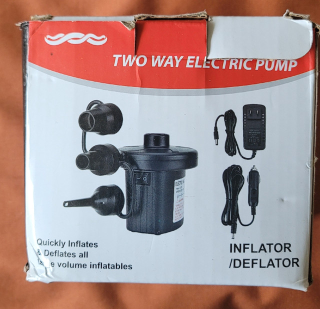 Air Pump- Mattress Boat Inflator Deflater in Other in City of Toronto - Image 3