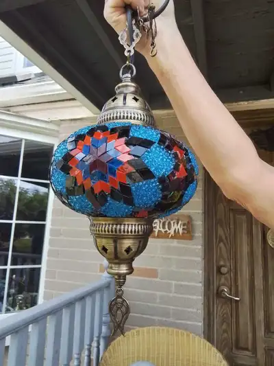 Mosaic Turkish Hanging Lamp, View more