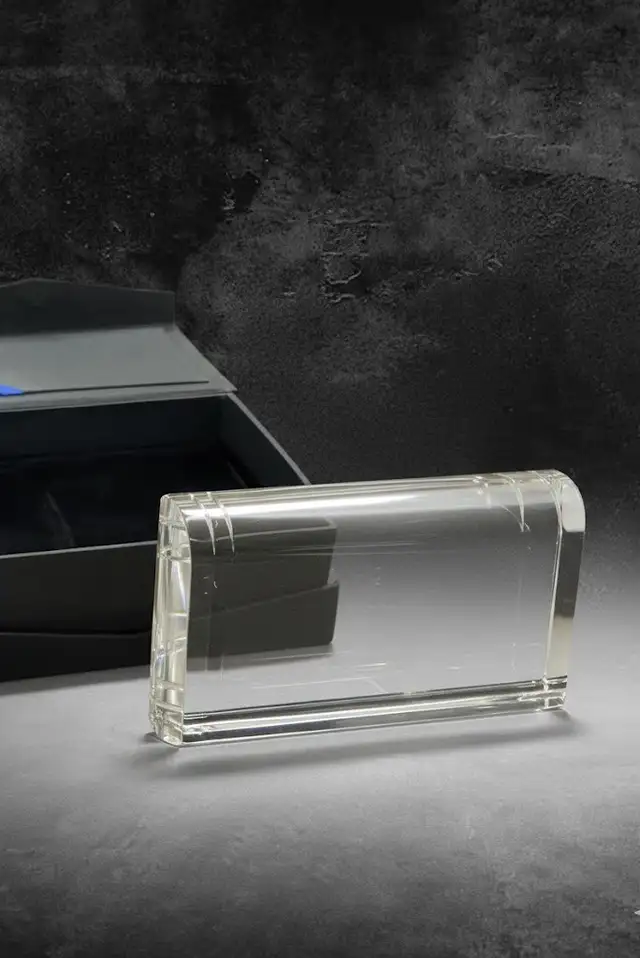 6-Pack Wholesale 3D Laser Engraving Blank Glass Crystal Wedges in Arts & Collectibles in Winnipeg - Image 2