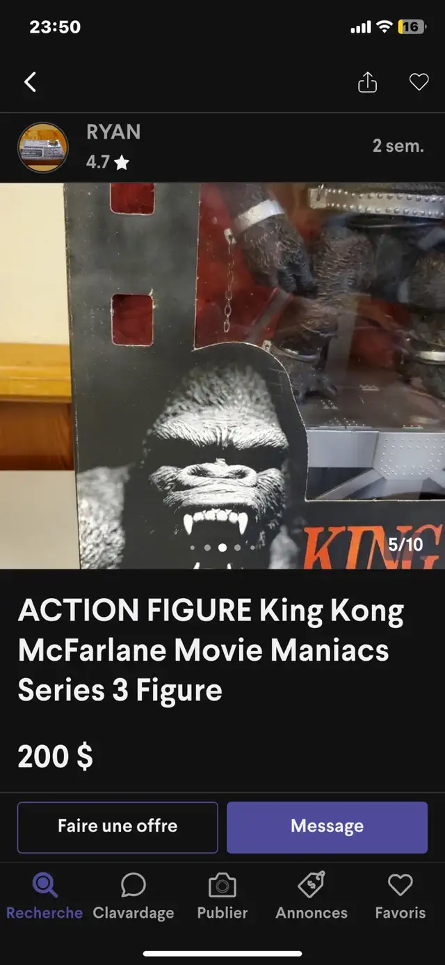 king kong McFarlane 64407492471298124