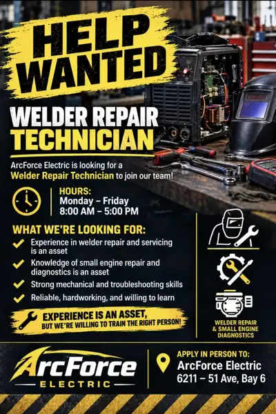 Welder Repair Technician, View more