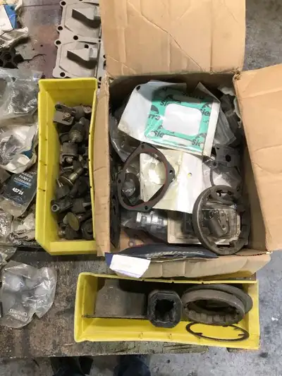 Lot Sale of left over Marine parts from a marine service center Lots of Impellers from 3.9 to Mercru...