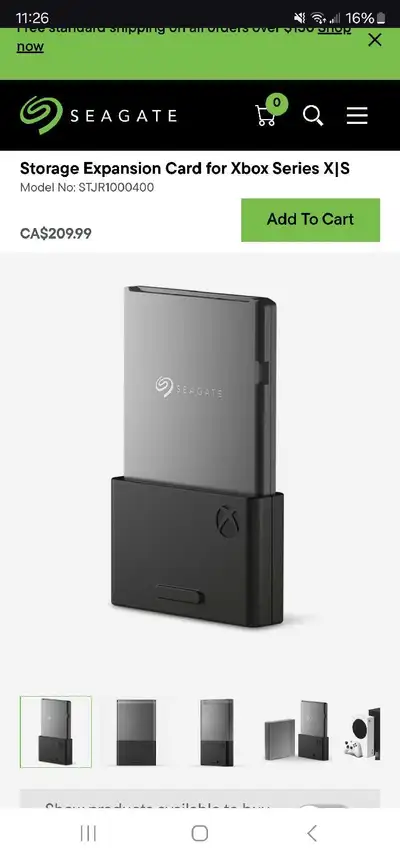 1TB Xbox series s/x expansion ssd card, View more