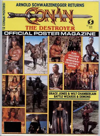 Conan The Destroyer Offical PosterMagazine Arnold Schwarzenegger, View more