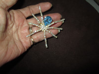 Beautiful Ivana Trump Crystal Spider Brooch