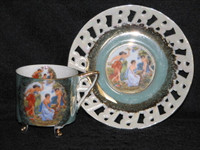 Assortment of Vintage Teacups and Saucers