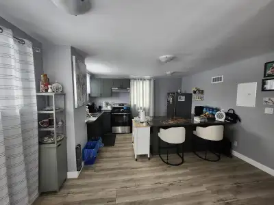 extra large 2 bedroom apt in espanola close to downtown. Laundry, parking, bright with lots of windo...