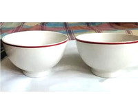 2 Vintage Mayfair & Jackson stoneware cereal bowls