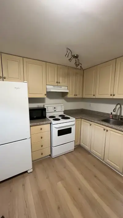 AVAILABLE SEPTEMBER 1st Bright, spacious, 1 bedroom basement apartment with high ceilings, a walk-in...