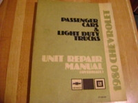 1980 Chevrolet Unit Repair Manual (Overhaul)