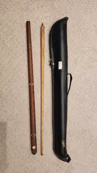 Dufferin Ash Snooker Cue and case