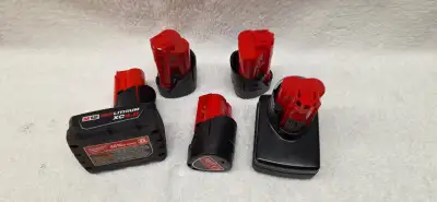 Brand New M12 Milwaukee Batteries and charger, View more