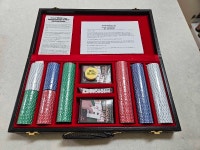 Poker Chip Set 300-Piece Gold & Leather Case Texas City of Toronto Toronto (GTA) Preview