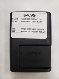 Canon LP-E12 Battery and Charger