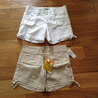 Ladies Shorts Brand New!  White, Cream & Brown