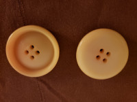 Vintage Set of 3 Yellow Buttons