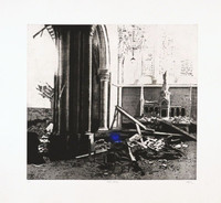 Eau forte originale Ruine (bleue), Marc Séguin 2010