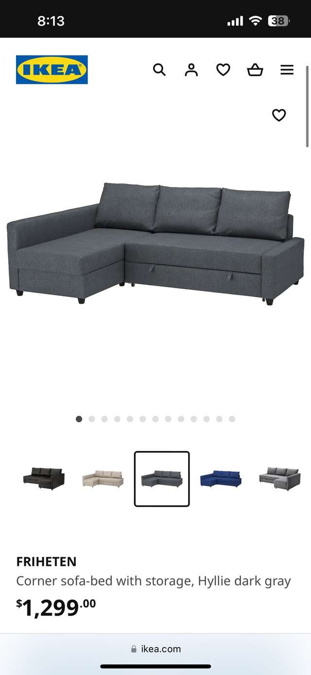 IKEA Sofa Bed in Couches & Futons in City of Halifax - Image 3
