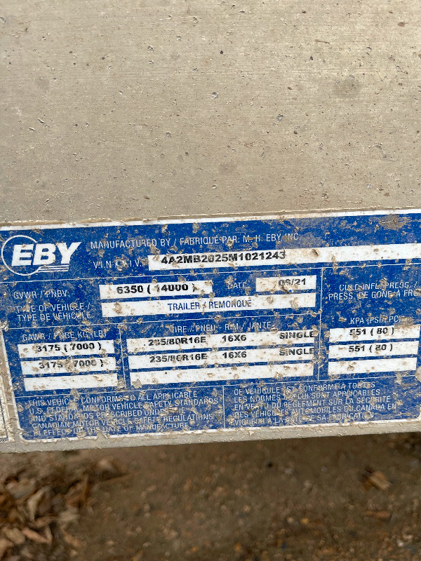 EBY Aluminium Equipment Hauler in Cargo & Utility Trailers in Winnipeg - Image 3